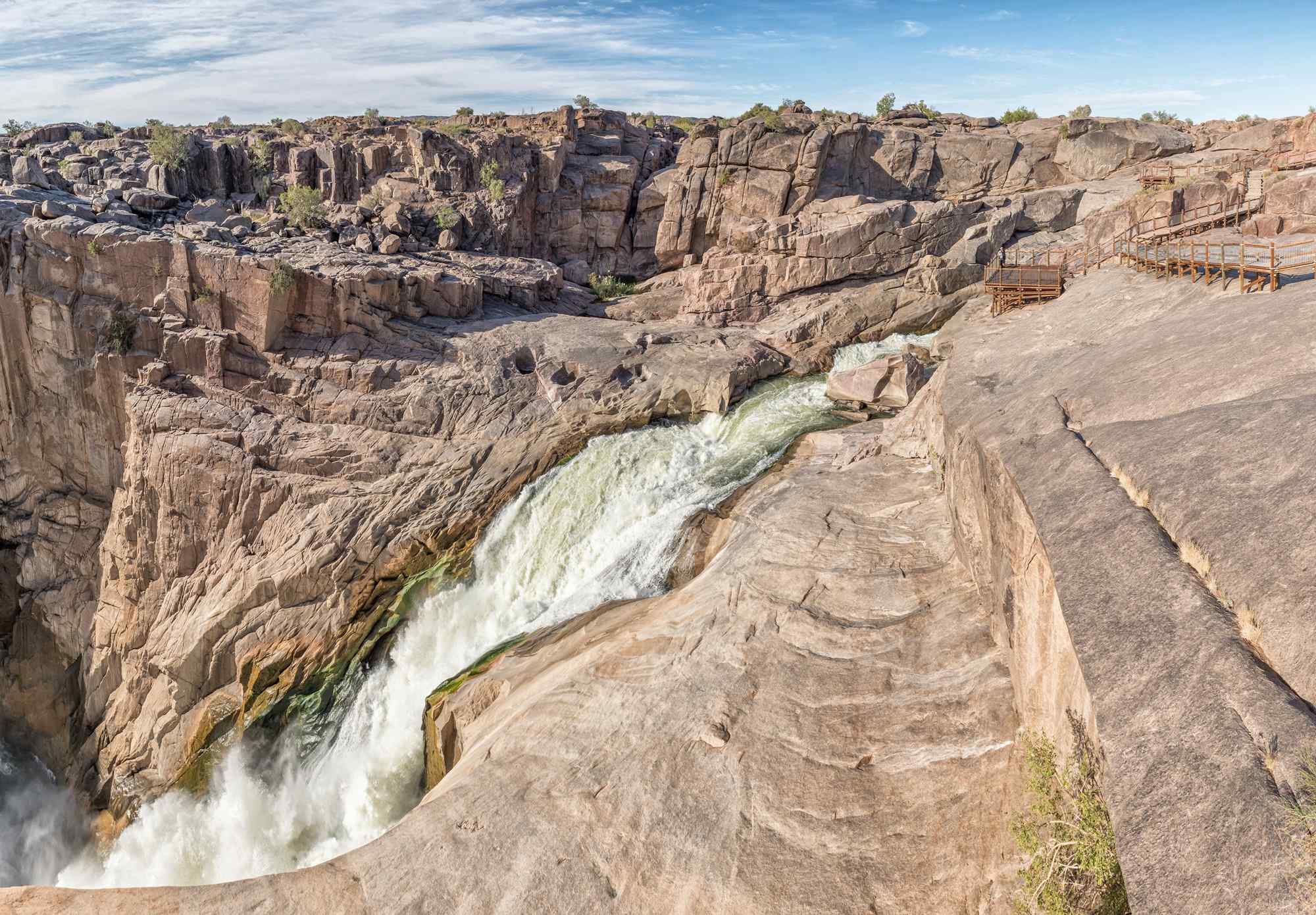 de Augrabies-Falls, watervallen