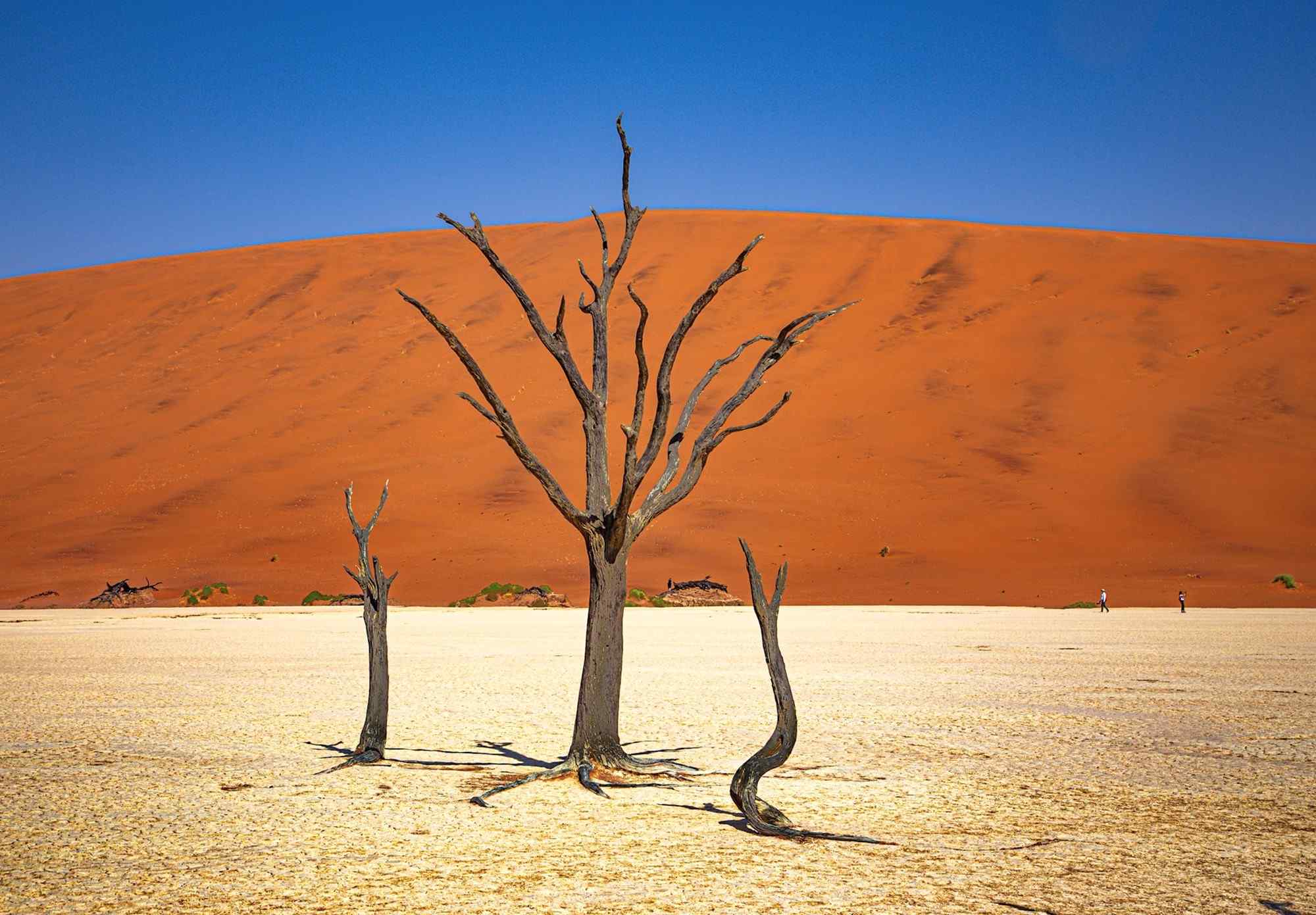 rode zandduinen in Sossusvlei, Namibie