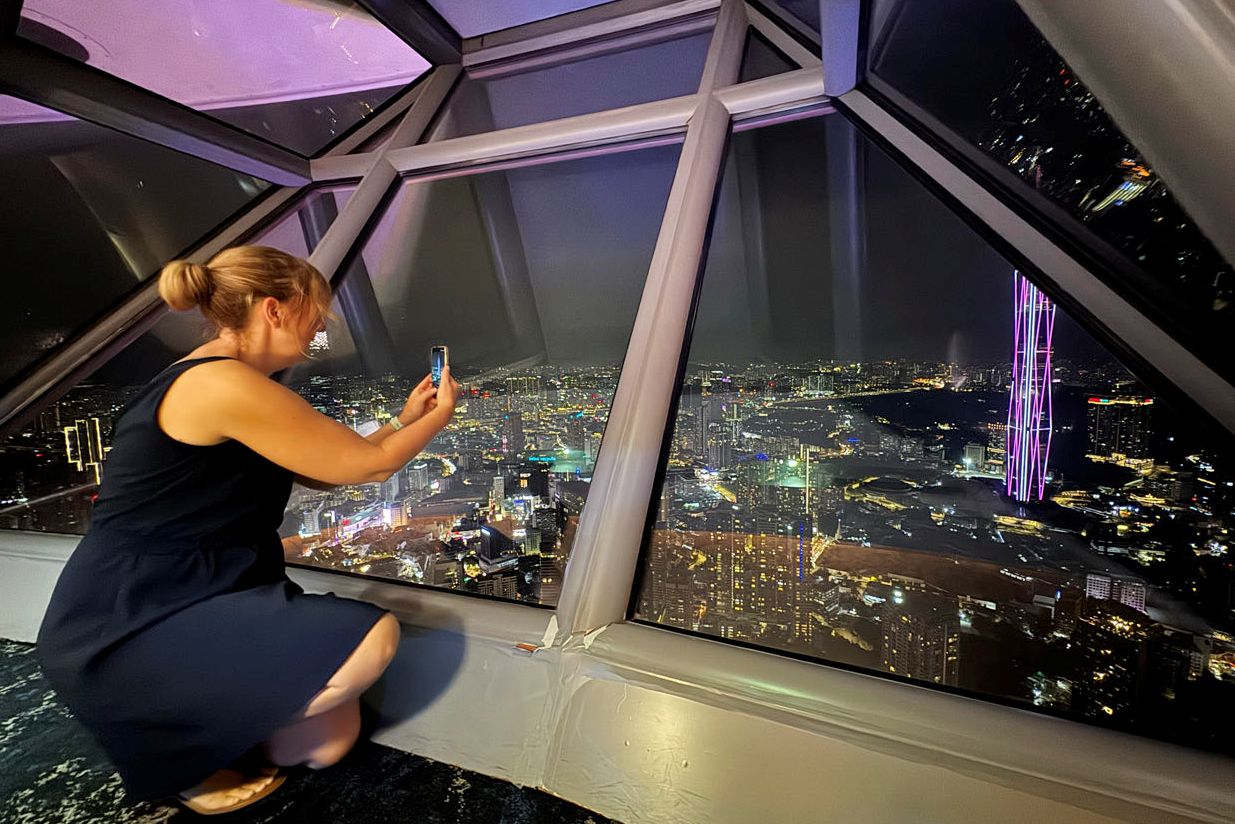 Maleisie reisverslag: uitzicht over de stad vanuit van Park Hyatt Merdeka 118.