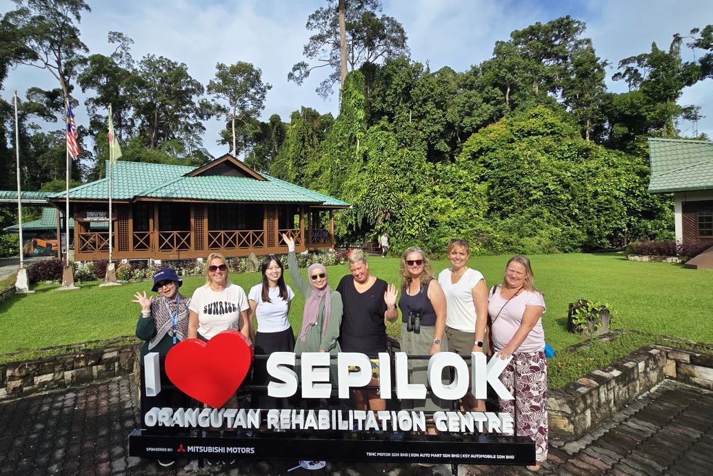 reisverslag, met de groep in Sepilok