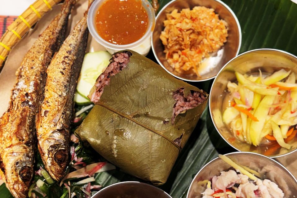 Borneo, lunch op Gaya Island