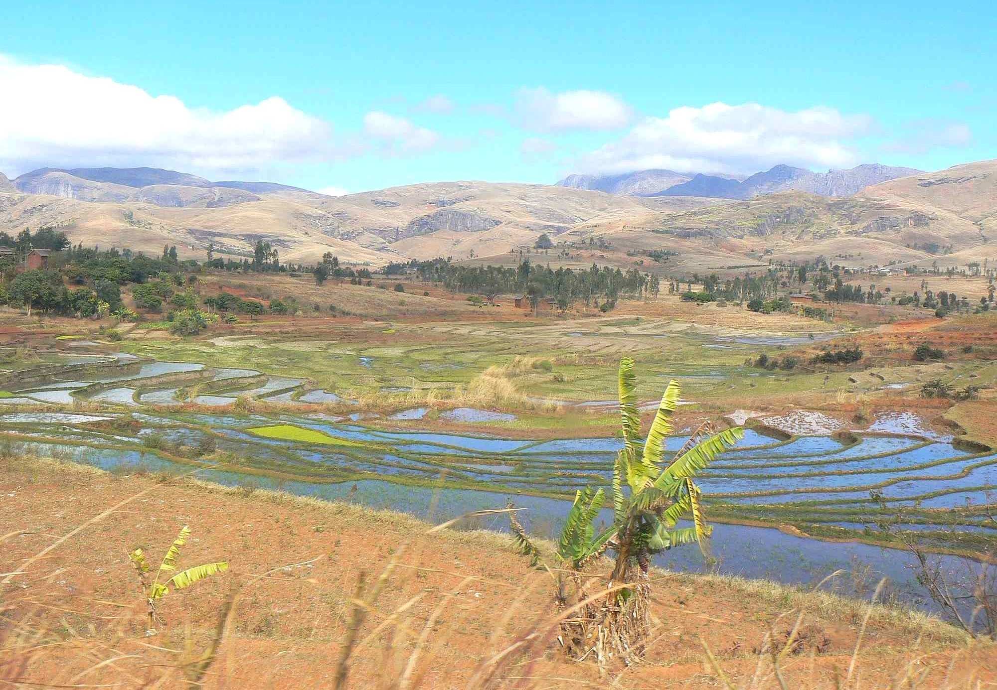 weids uitzicht over landschap in Madagascar