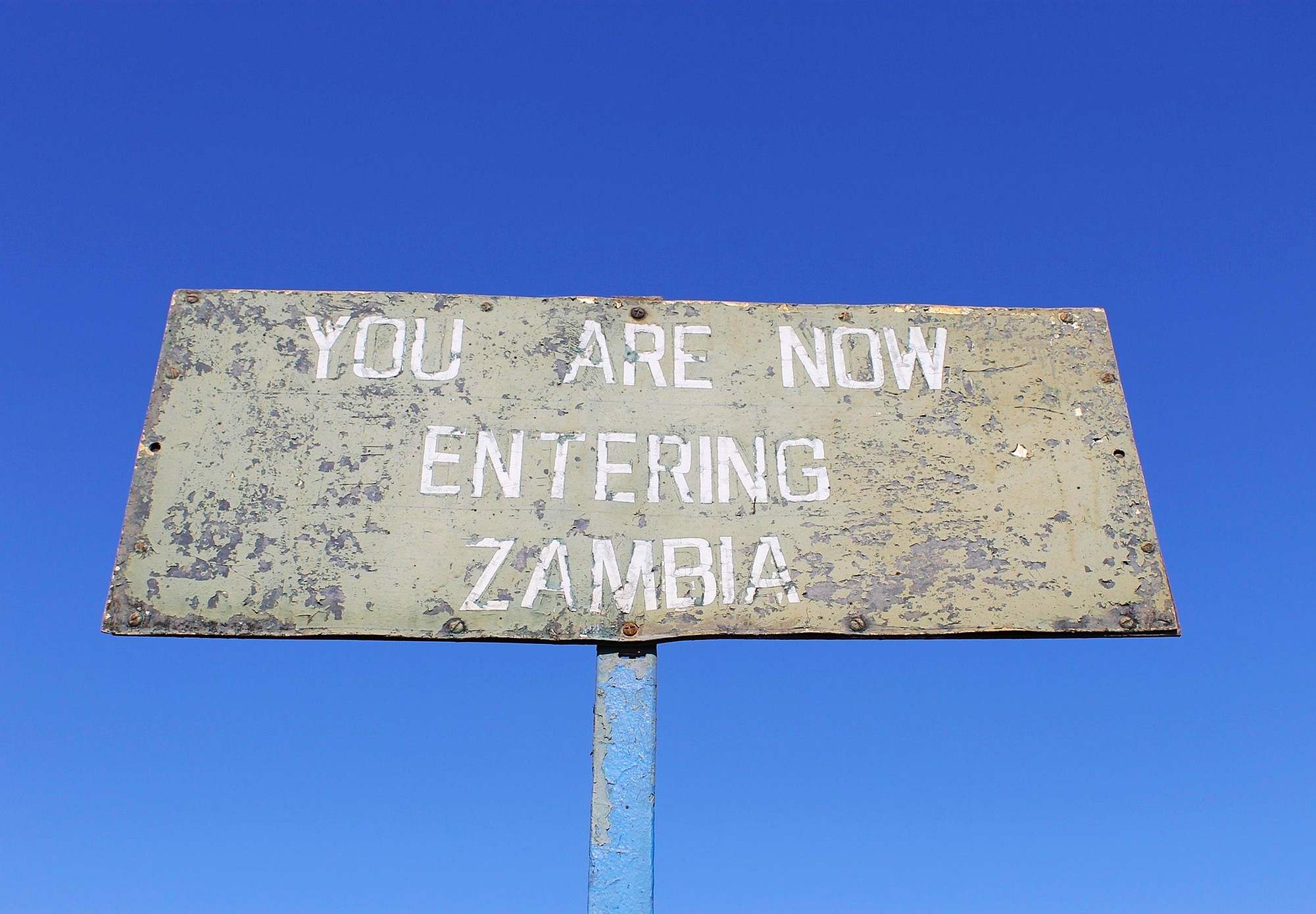 You are now entering Zambia